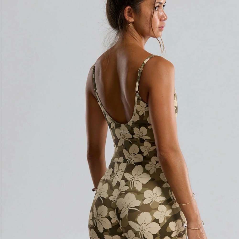 Benoa Swim camo Orchid Scoop-Back Bodycon